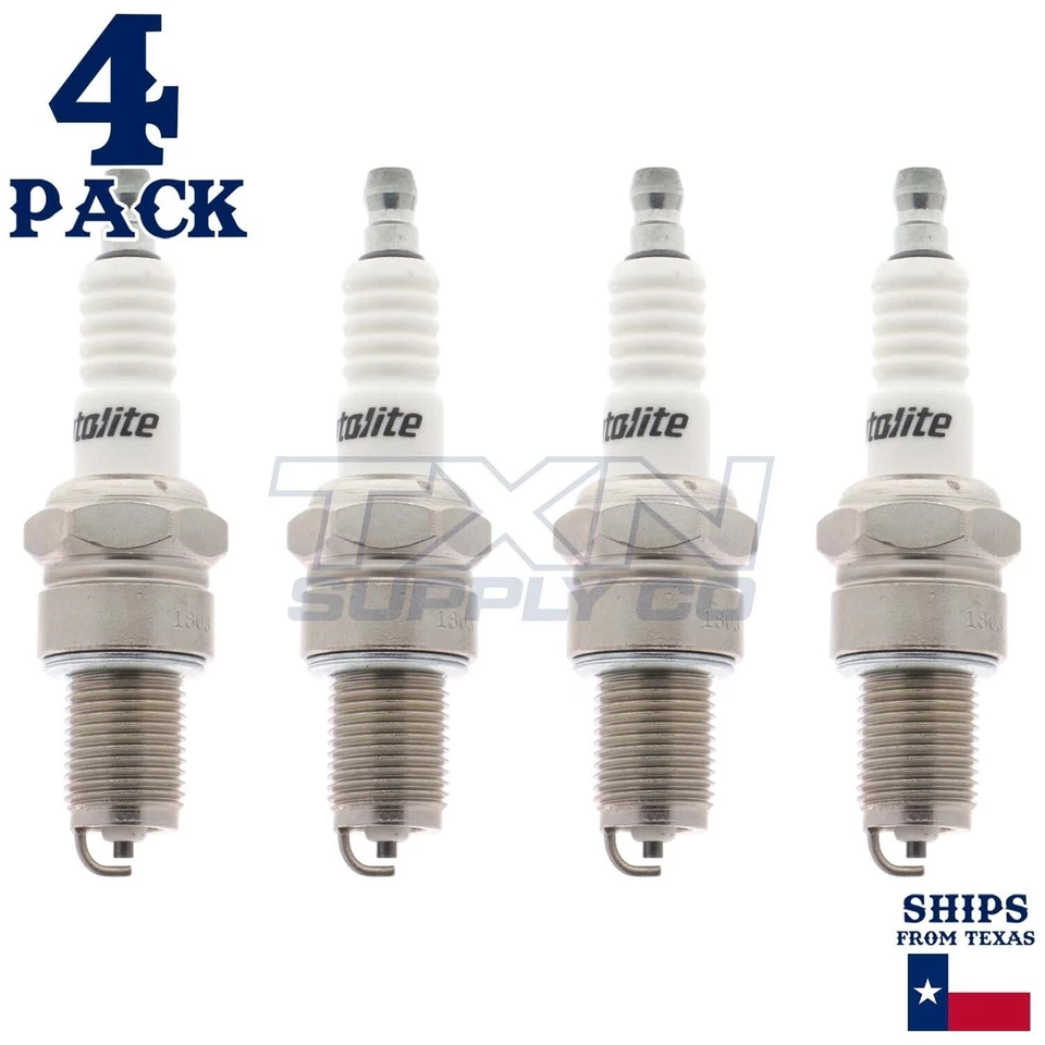 Paquete de 4 bujías Autolite 66 núcleo de cobre Foto 2 de 3