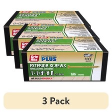 Wood to Wood Deck Screw 8 x 1-1/4 inch Tan PrimeGuard Plus 1 lb 3 Pack