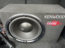 Kennwood Subwoofer 1200W Peak mit einer Crunch Endstufe