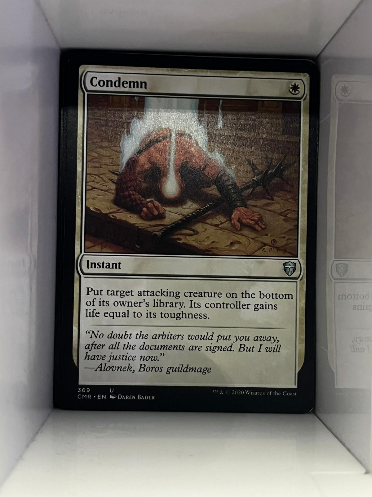 Condemn 369 Uncommon Commander Legends Magic: The Gathering NM