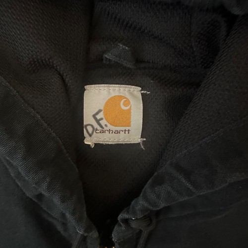 Carhartt Mens thermal jacket black insulated embroidered Delkalb seed logo sz 2X - Picture 4 of 7