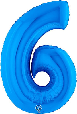 Grabo XXL Riesen Zahlen Folienballon 102 cm (40'') Blau   Perfekte Deko für Gebur