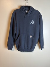 Carhartt Men's Midweight Navy Blue M Hoodie Sweatshirt Loose Fit Size Medium