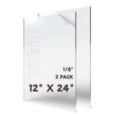 Plexiglass Sheets 12x24 1/8 Inch Thickglass Panels Cut To Size Plexiglassclear A