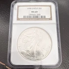 U.S. Mint 1990 American Silver Eagle $1 1 oz .999 NGC MS69 1992601-068