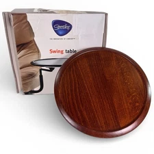 Ekornes Stressless Swing Table - Brown Stain Wood - Right & Left Option