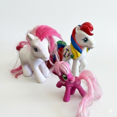 My Little Pony Lot 3 Figures G3 G4 Cherry Berry Pinkie Pie Twister Hasbro