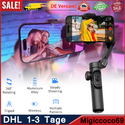 3-Achsen Gimbal Stabilisator für Vlog Video iPhone Handy Smartphones Stabilizer