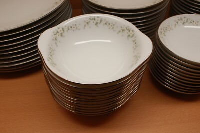 11 PIECES GORGEOUS Noritake ANNABELLE DAISES w/PLATINUM #6856 (See Description)