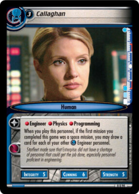 Star Trek 2E: Callaghan [Ungraded] To Boldly Go STCCG Decipher 2E