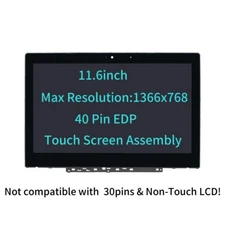 For Lenovo 500e Chromebook 2nd Gen 81MC HD LCD Touch Screen Digitizer Assembly