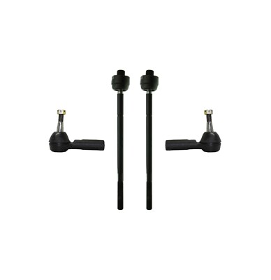 PartsW 4Pc Front Tie Rod Kit for Buick Lucerne 2006-2011 Cadillac DTS Seville