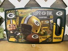 Green Bay Packers Plastic 2 Sided Cutting Board NFL Football
