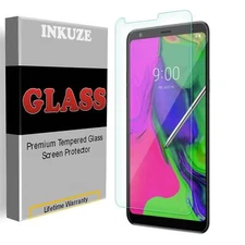 INKUZE Tempered Glass Screen Protector Guard Saver Shield For LG Stylo 5