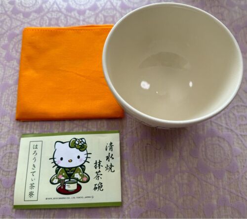 Kiyomizu ware of a Hello Kitty matcha bowl