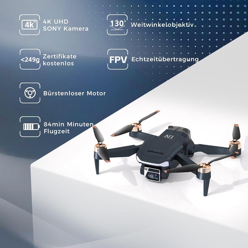Drohne mit 84 Min Flugzeit 4K HD Kamera für Anfänger Wifi FPV Quadcopter Folge-M - Bild 2 von 7