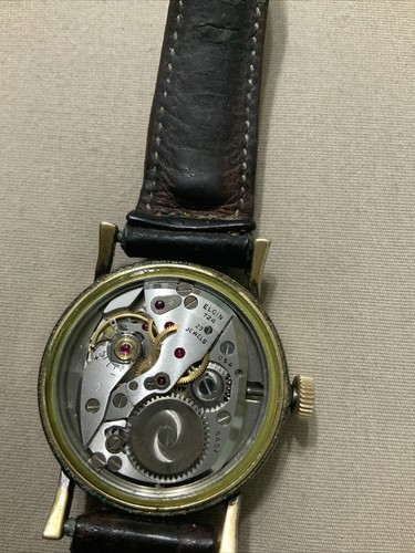 VTG RARE Lord Elgin 724 23 J Watch 14K Gold Filled Wadsworth For Parts - Picture 8 of 12