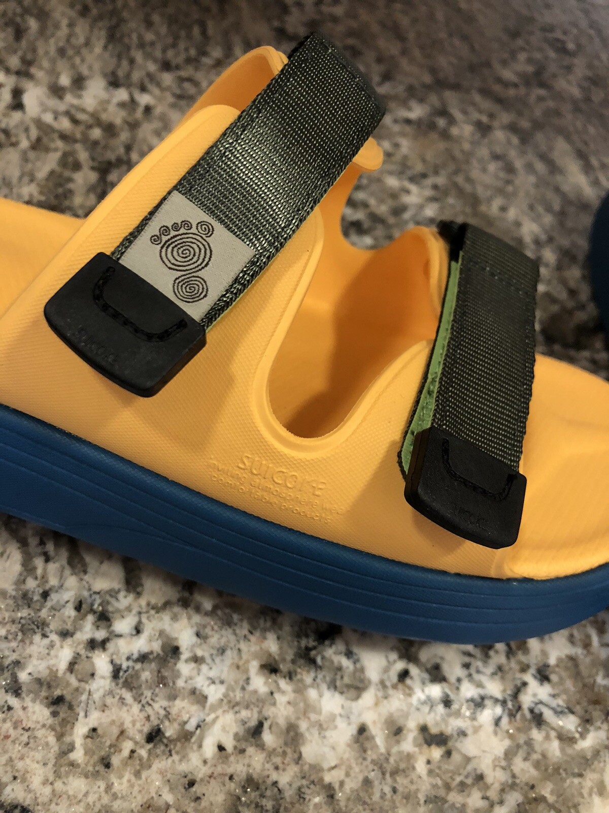 SUICOKE Women’s Zona Slide Sandals Orange / Blue Size 7 M US SOLD OUT image 6