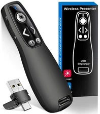 Power point Presentation Remote Control Wireless USB PPT Presenter Laser Pointer