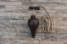 Vintage Iron Leveling Plumb Bob Tool Collectible Table Decor Plumb Bob Tool 13oz