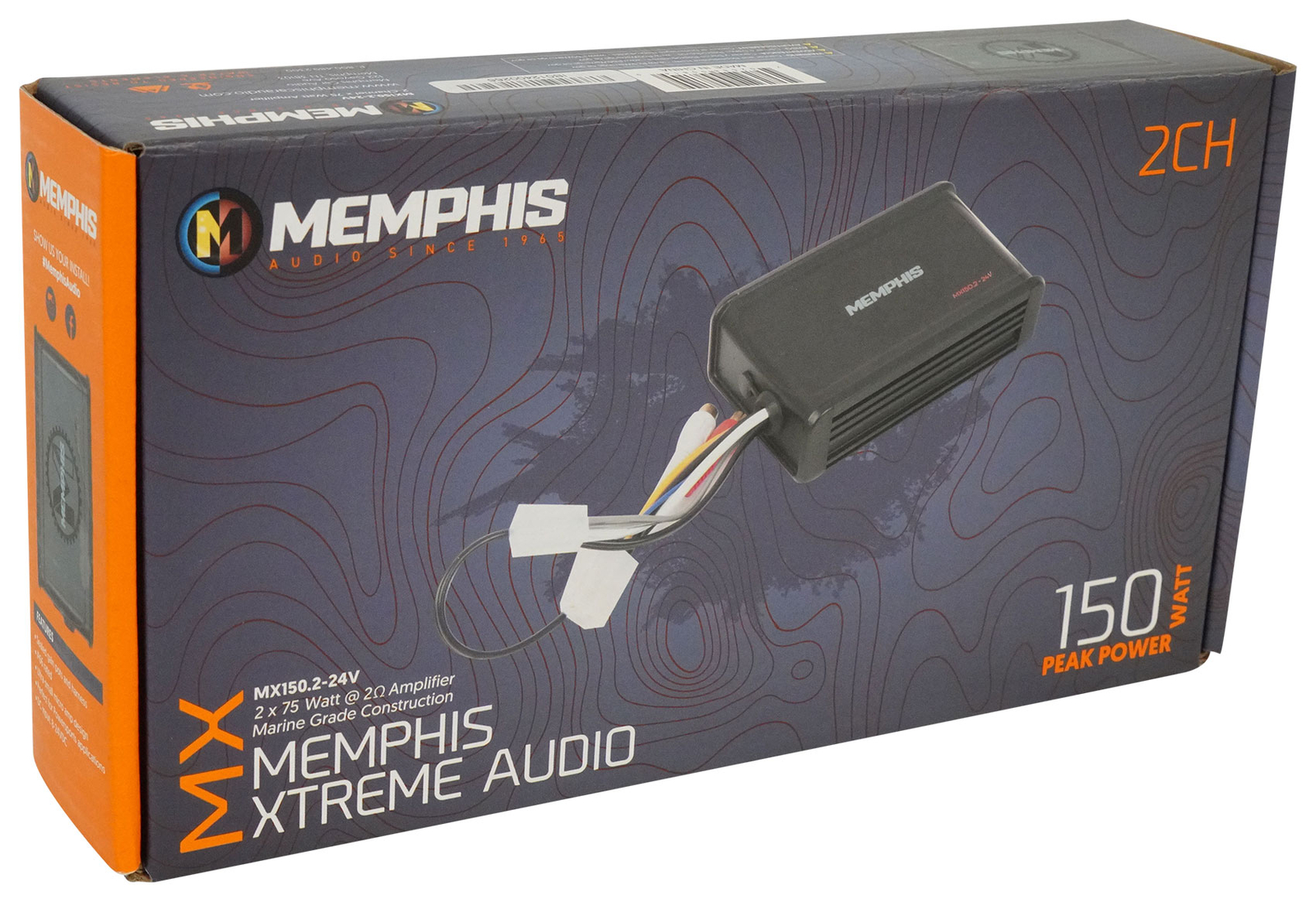 Memphis Audio MX1502-24V Мотоциклетный RZR UTV 2-канальный усилитель Домашний динамик