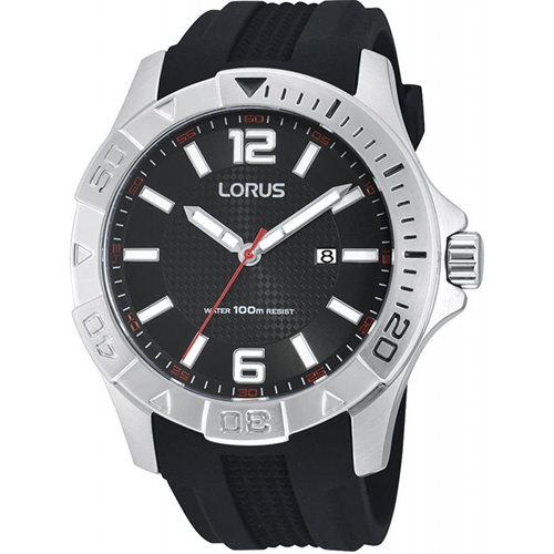 Watch Lorus mod. Sports Ref. rh981dx9 man sub 10 ATM Black Rubber | eBay