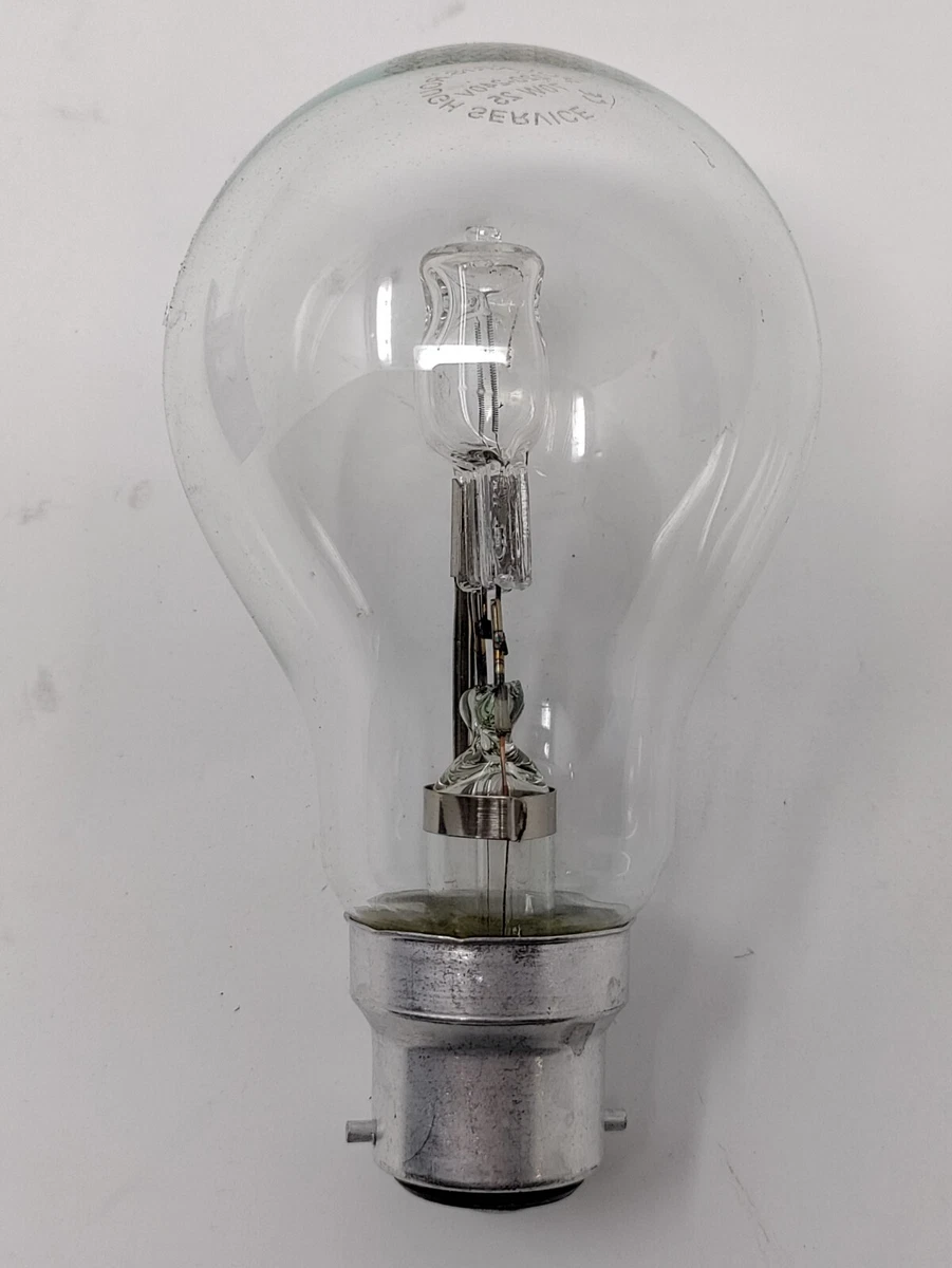 70w 100w Halogen Clear GLS Light Bulb BC Bayonet Cap B22 Dimmable Warm White