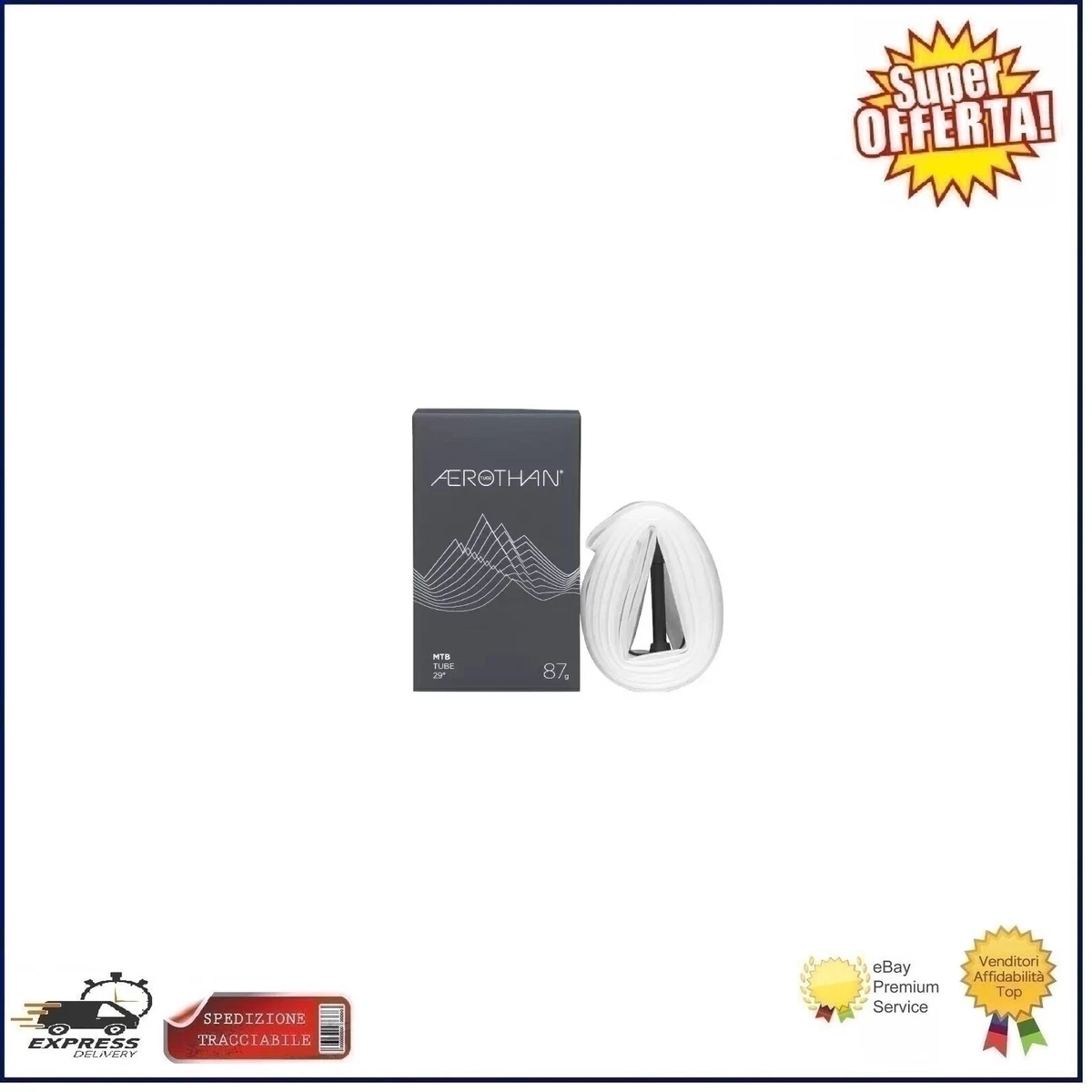 Camera D'aria Schwalbe AV 19L TR4 Per Bici Da 29 Pollici, Valvola Auto (AV) 40 Mm, Per Pneumatici 54/75-622
