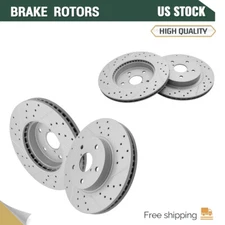 For 2015 - 2019 Subaru Legacy Front Rear Drilled Brake Rotors Set