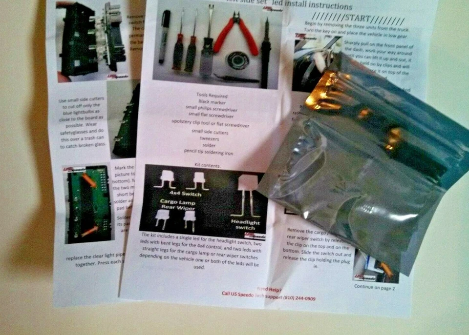 Kit de actualización de bombilla de control de clima a LED blanco hágalo usted mismo 03-06 GM Silverado Tahoe nuevo Foto 2 de 4