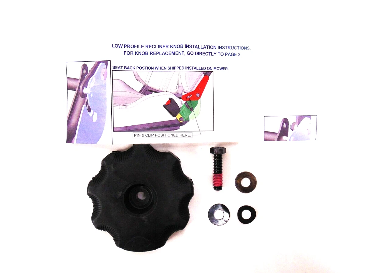 OEM Gravely Lawn Mower Low Profile Recliner Knob Kit 21558400 READ LISTING 4 FIT
