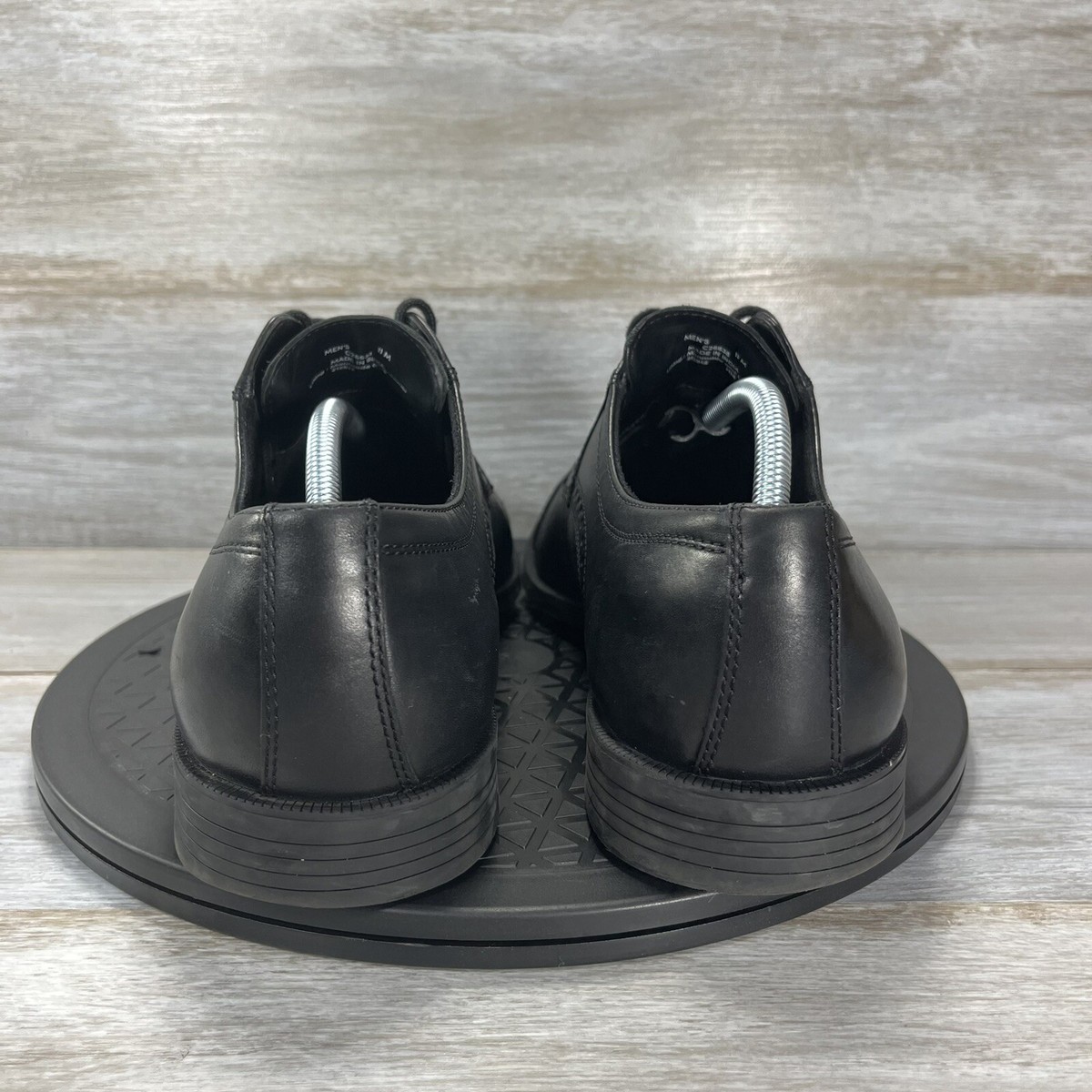Cole Haan Mens Ross Dustin Black Cap Brogue Oxford Dress  display picture 2