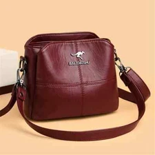 3 Layers Women Tote Bag High Quality Leather Handbags Leisure Shoulder Bag New