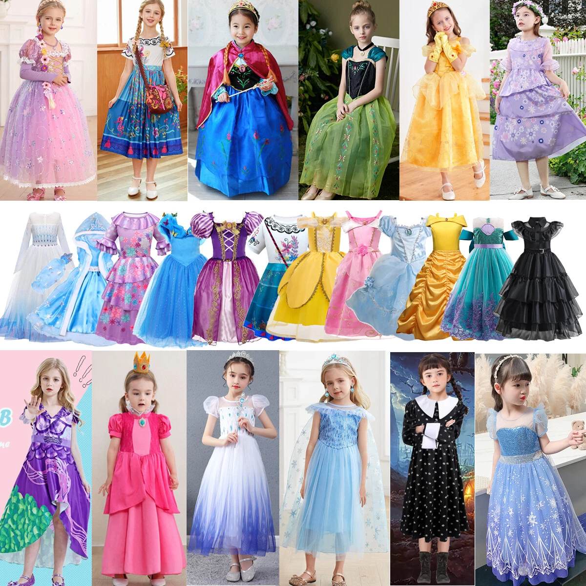 Belle Blue Fancy Dresses for Girls for sale