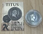 TITUS Roman Empire Series 1 oz .999 Silver w/ COA Cook Islands 2021 Mintage 500