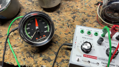 Sun Greenline Green Line Tach Vintage 9K 9000 RPM Tachometer - SST