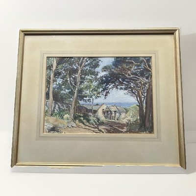''Alte Schuhschmiede'' bei Herm, Guernsey - Aquarell Gemälde von Mabel Wickham