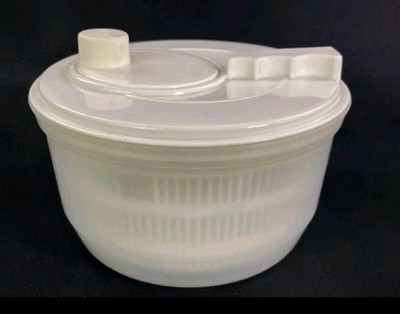 Salad Spinner White Bowl Salad Serving Bowl USED