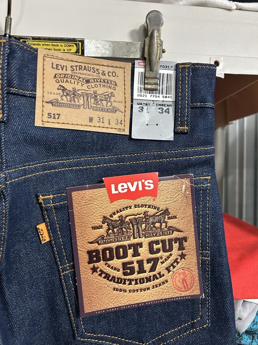 VTG 80s Levi's 517 Bootcut Denim Jeans 31x34 Made in USA VTG 80s Levi's 517 Bootcut Denim Jeans 31x34 Made in USA