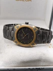 Omega Seamaster Polaris 18k Solid Gold Bezel, Titanium Mens Quartz Watch Boxed