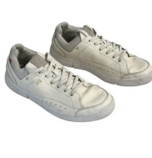 On Running Men  s THE ROGER Centre Court White Indigo 10 Sneaker