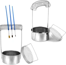 Portable Artist Brush Washer with Removable Screen, Stainless Steel Paint Brush