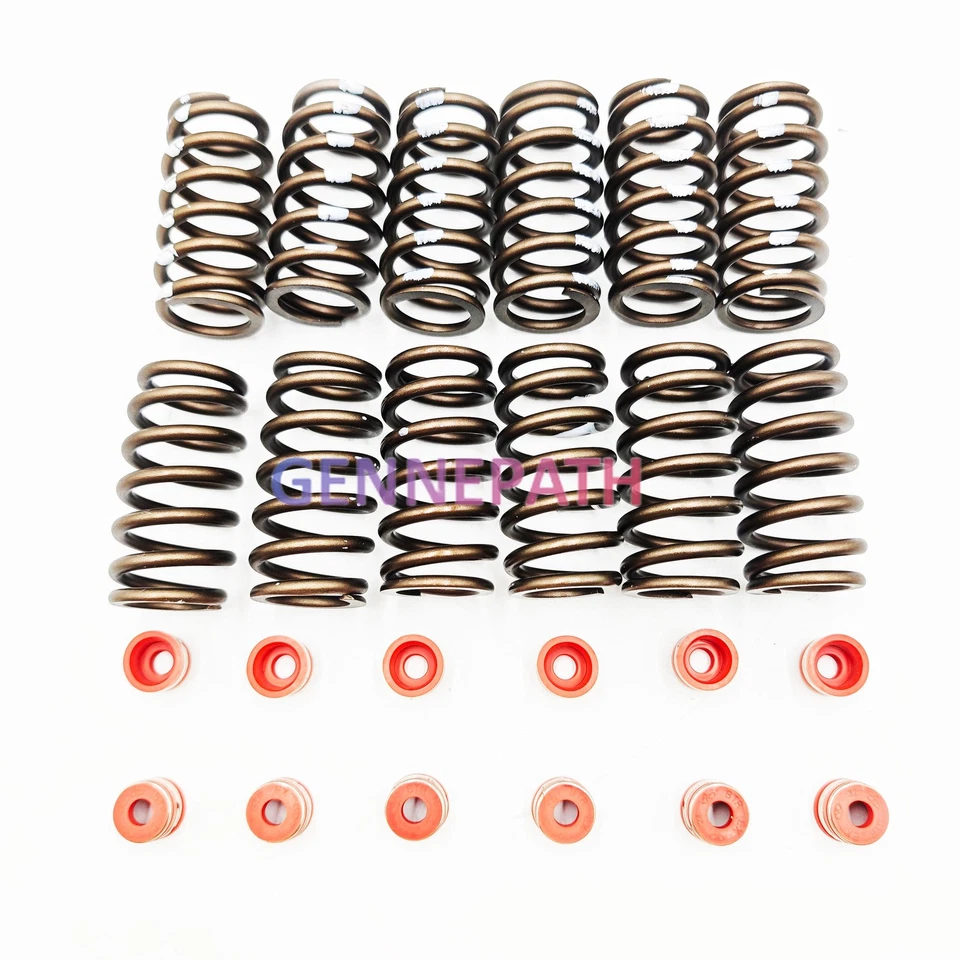 OEM FOR DCEC Cummins 91-98 Freightliner 60# long Spring +12Pcs SEAL VALVE STEM Foto 4 de 4