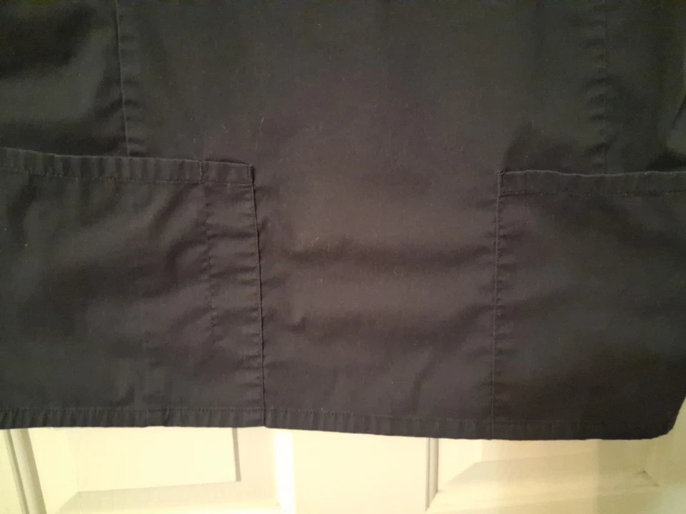 Blusa Médica Scrubstar Mujer Talla M Negra Manga Corta 2 Bolsillos Foto 3 de 4