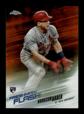 2018 Topps Chrome Harrison Bader #FF-14 Freshman Flash Orange Refractor /25