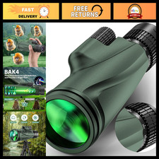 80x100 HD Monocular Telescope with Tripod Phone Adapter for Bird Watching, Hik