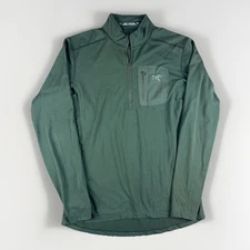 Arcteryx Rho LT Zip Neck Pullover Fleece Outdoors Hiking Men's M Green