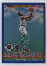 2019 Panini NBA Hoops Premium Stock Zero Gravity Blue Prizm Jaylen Brown #13 0rb