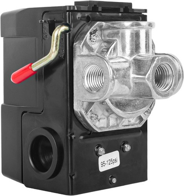 #ad LF10 4H Air Compressor Pressure Switch Parts 4 Port Black $19.98
