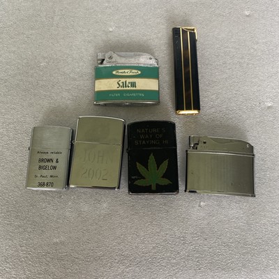 Lot Of 6 Lighters- 1 Zippo, 3 Japan: Colibri, +, 1 ATC Super De Luxe, Korea